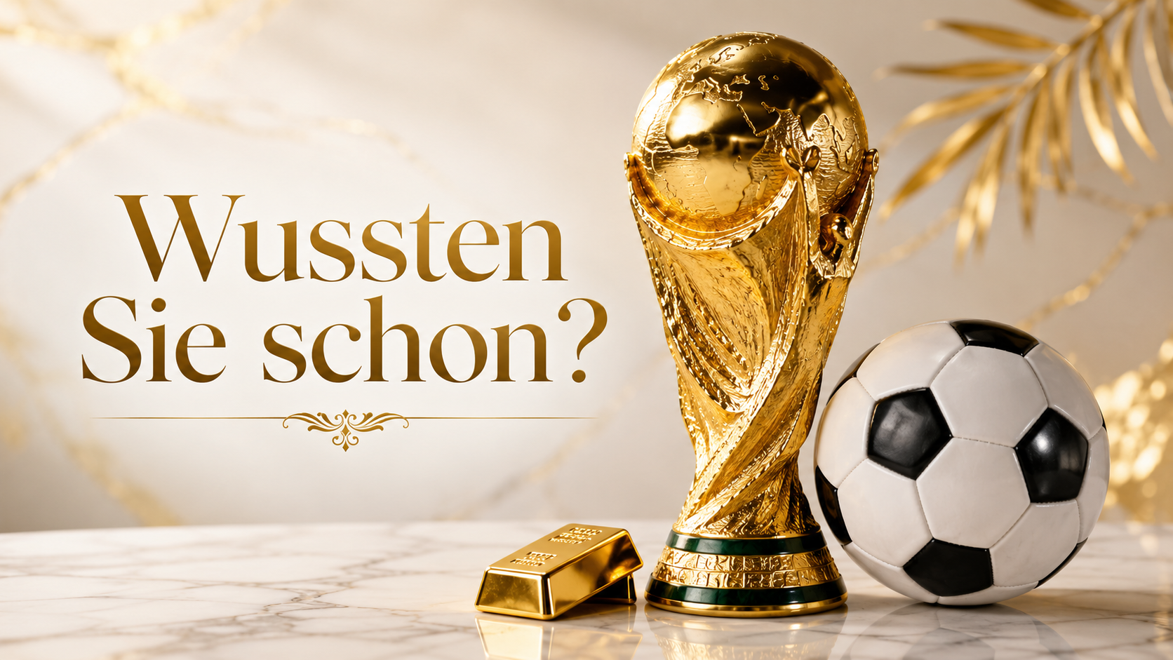 WM Pokal Goldanteil Fußball