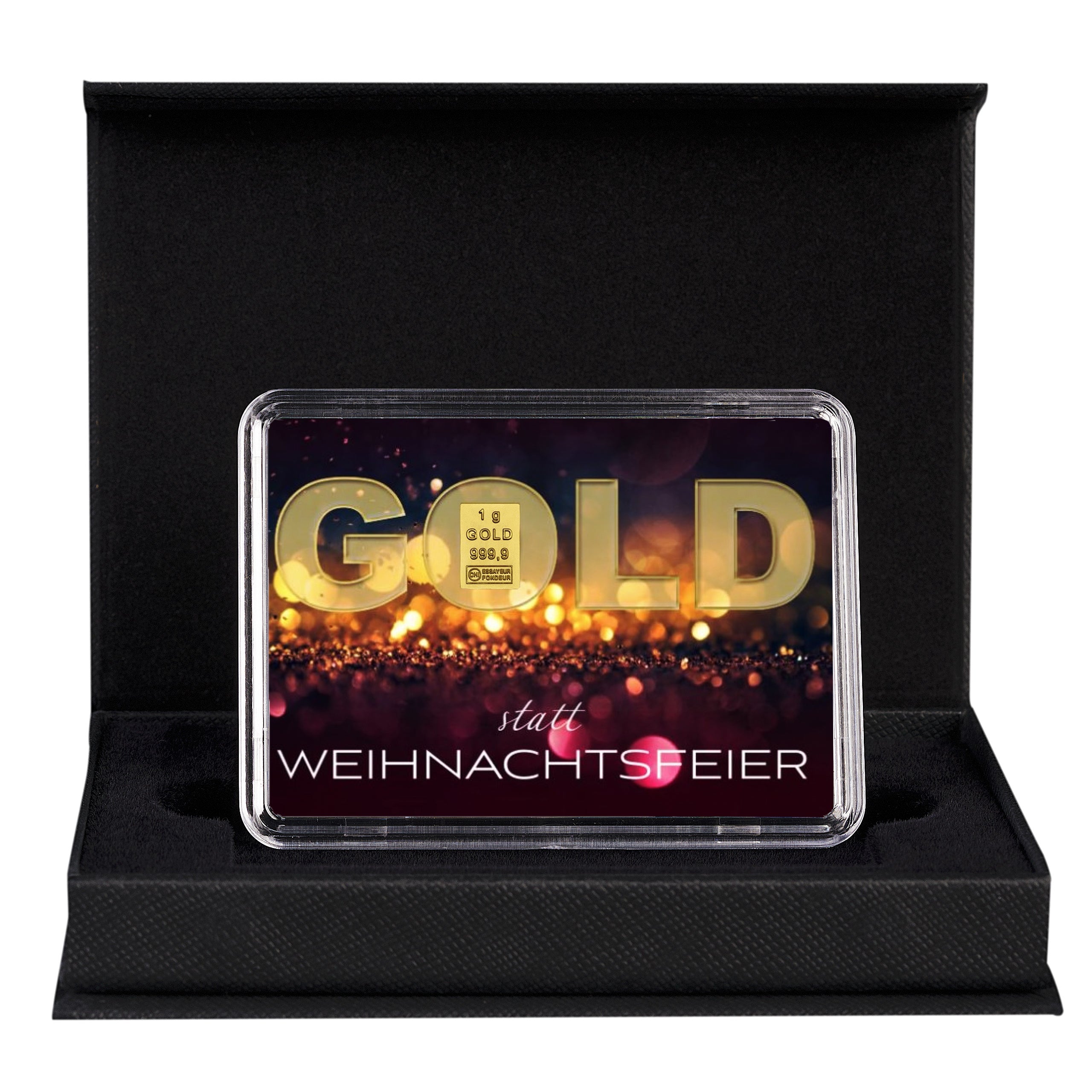 Goldgeschenk im Etui statt Weihnachtsfeier