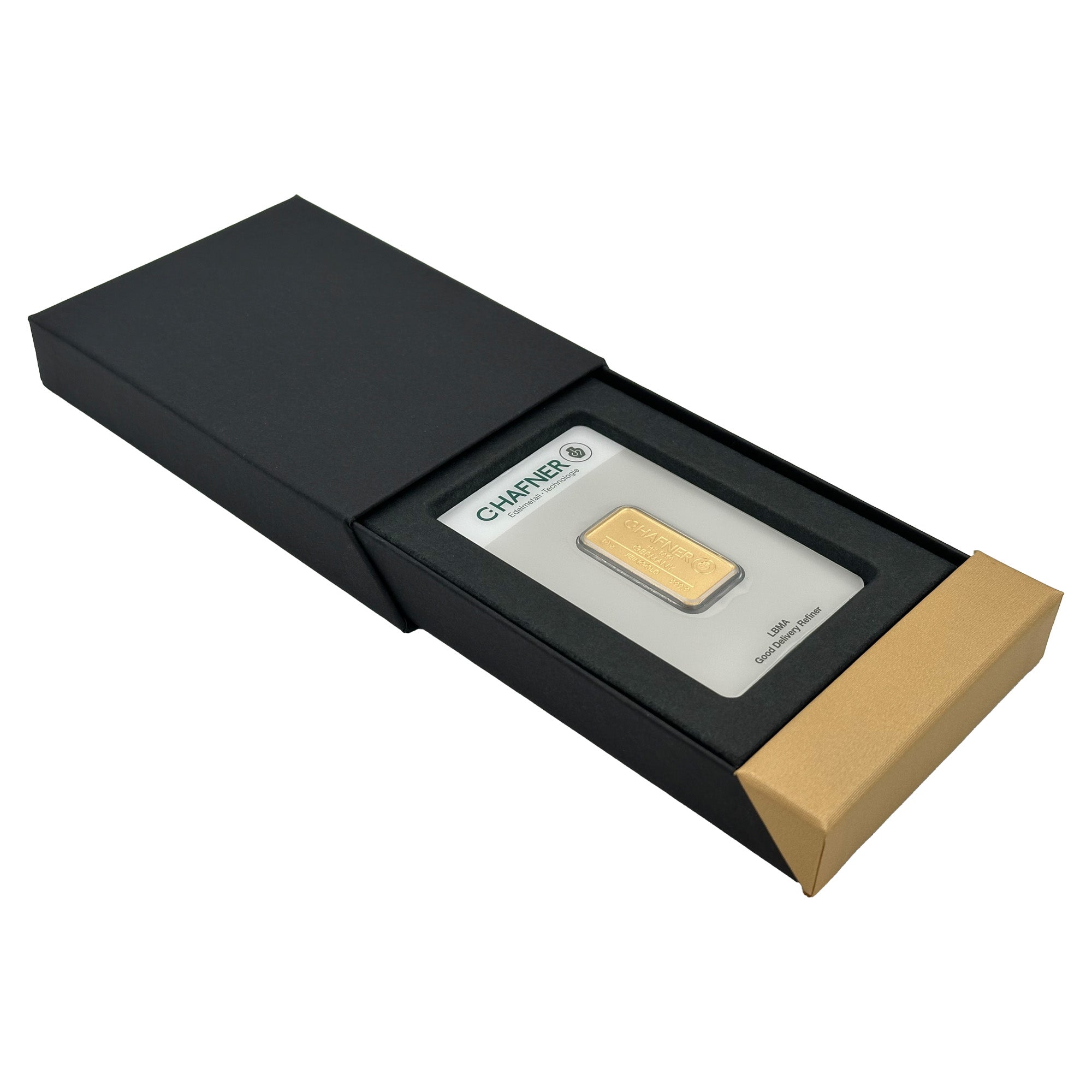 Etui für 10 Gramm Goldbarren Geschenk