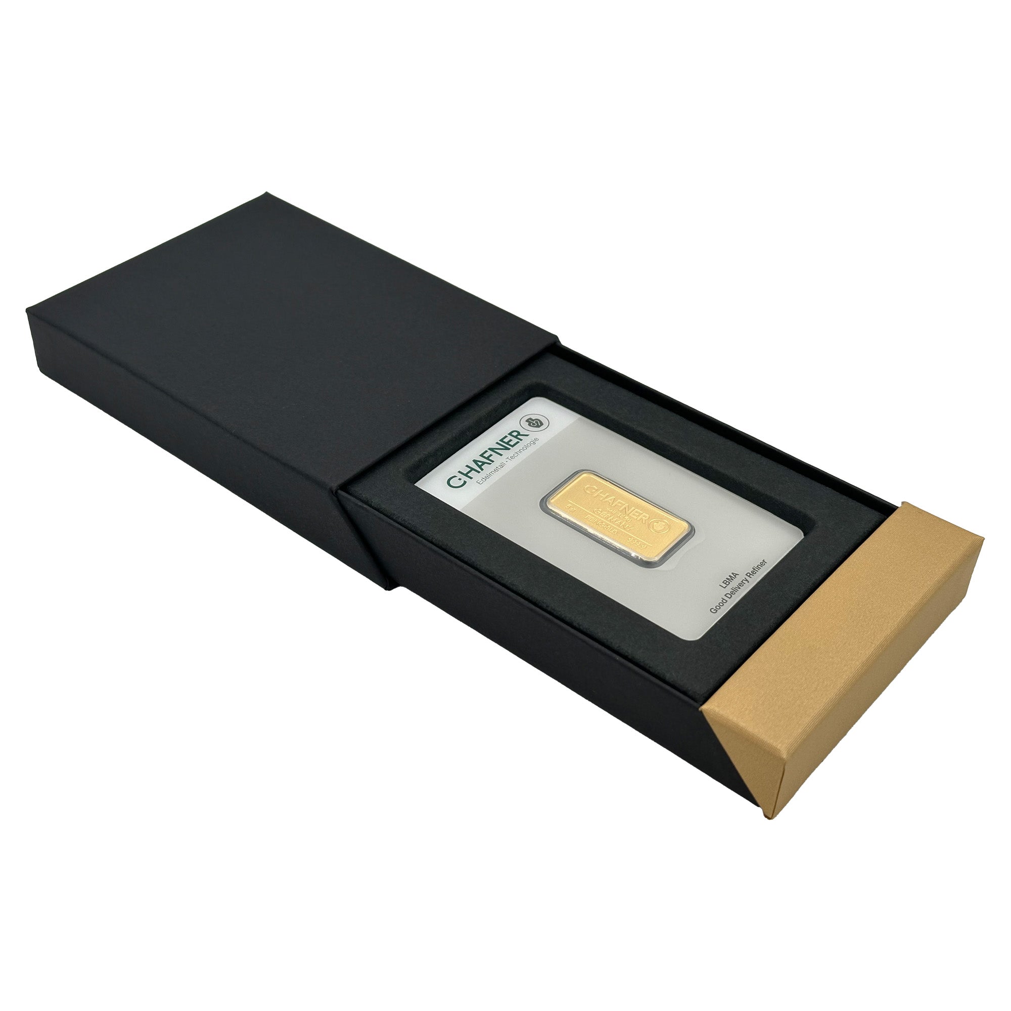 Geschenk Etui für 5g Goldbarren