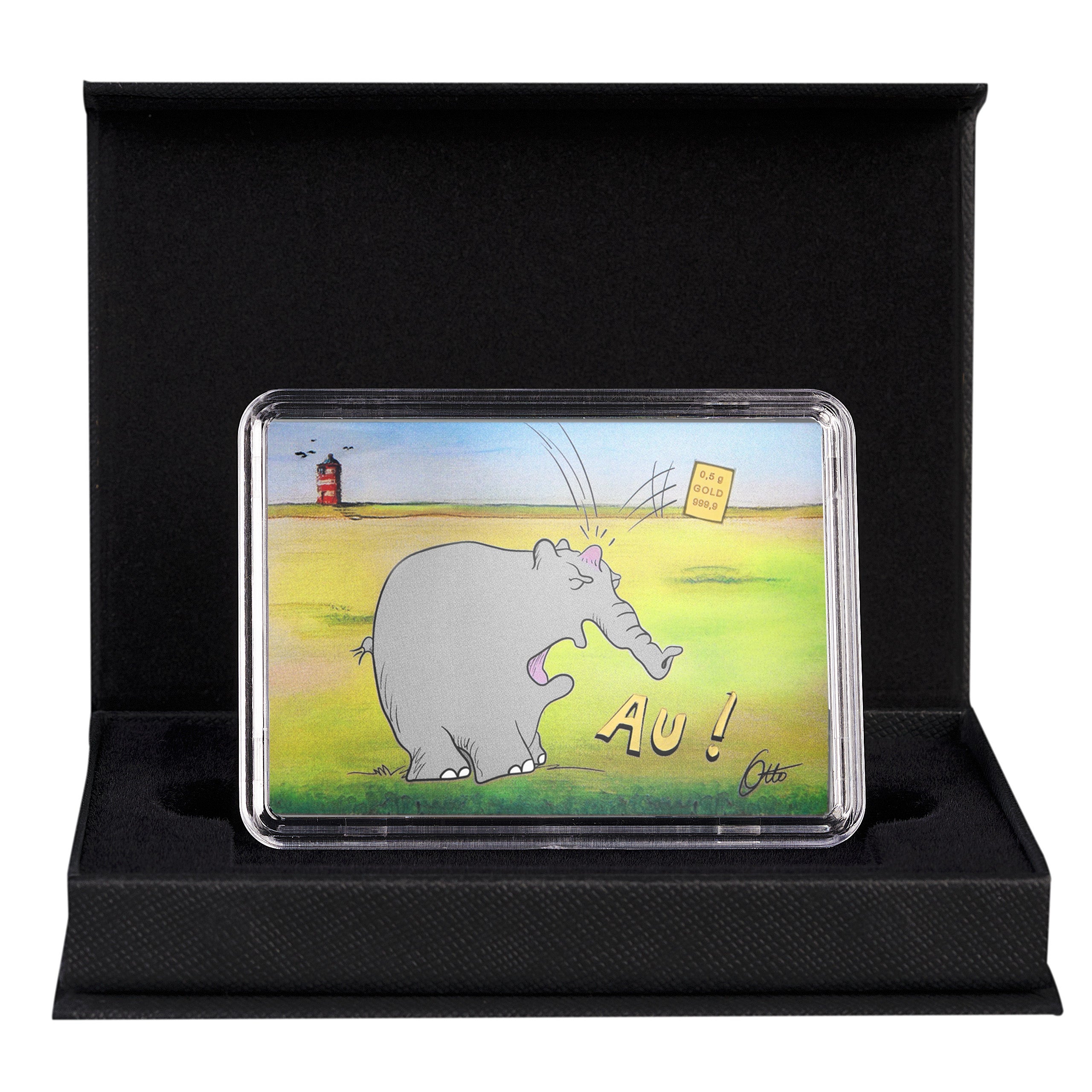 Goldbarren 0,5 Gramm Otto Waalkes Ottifant Au