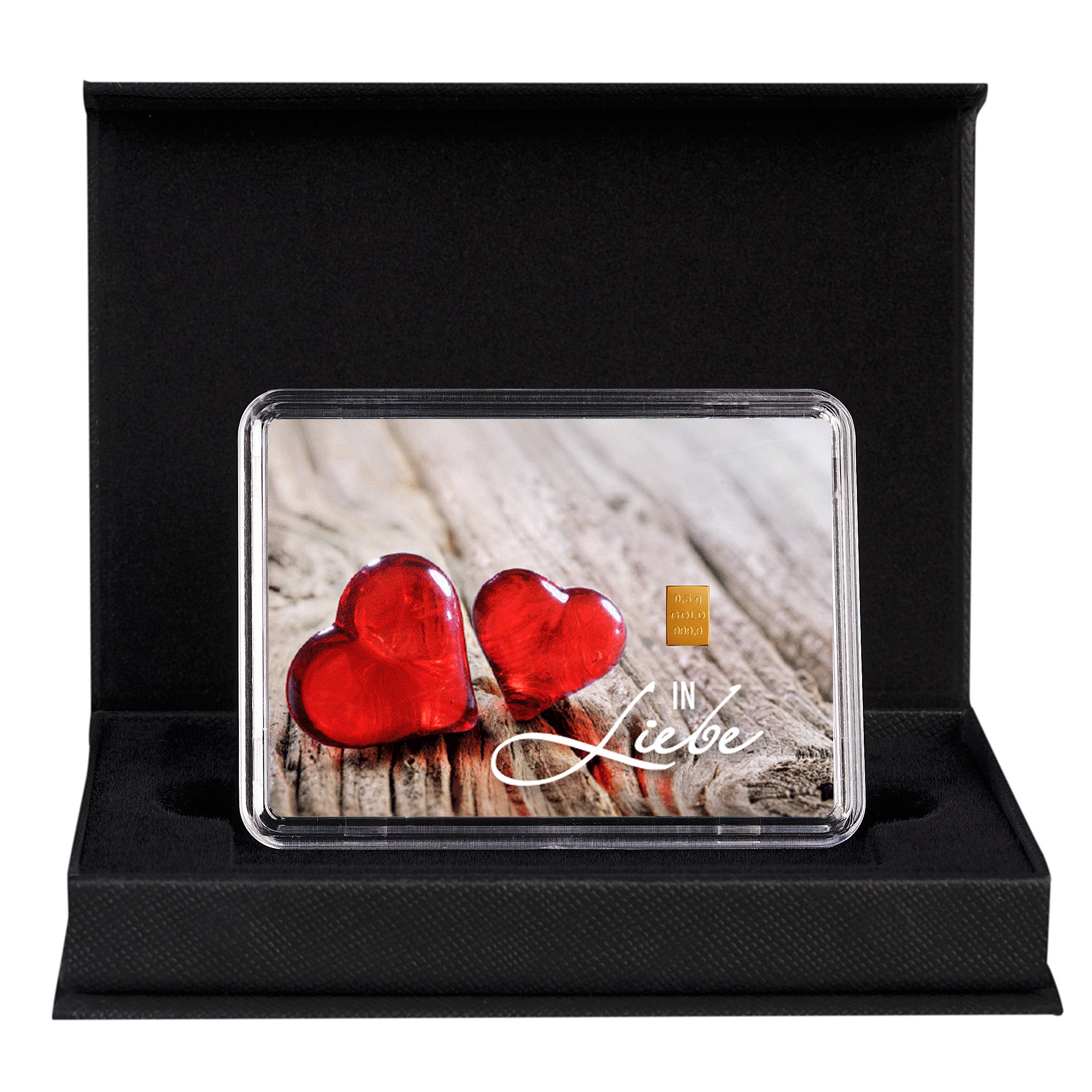 Goldgeschenk zum Valentinstag