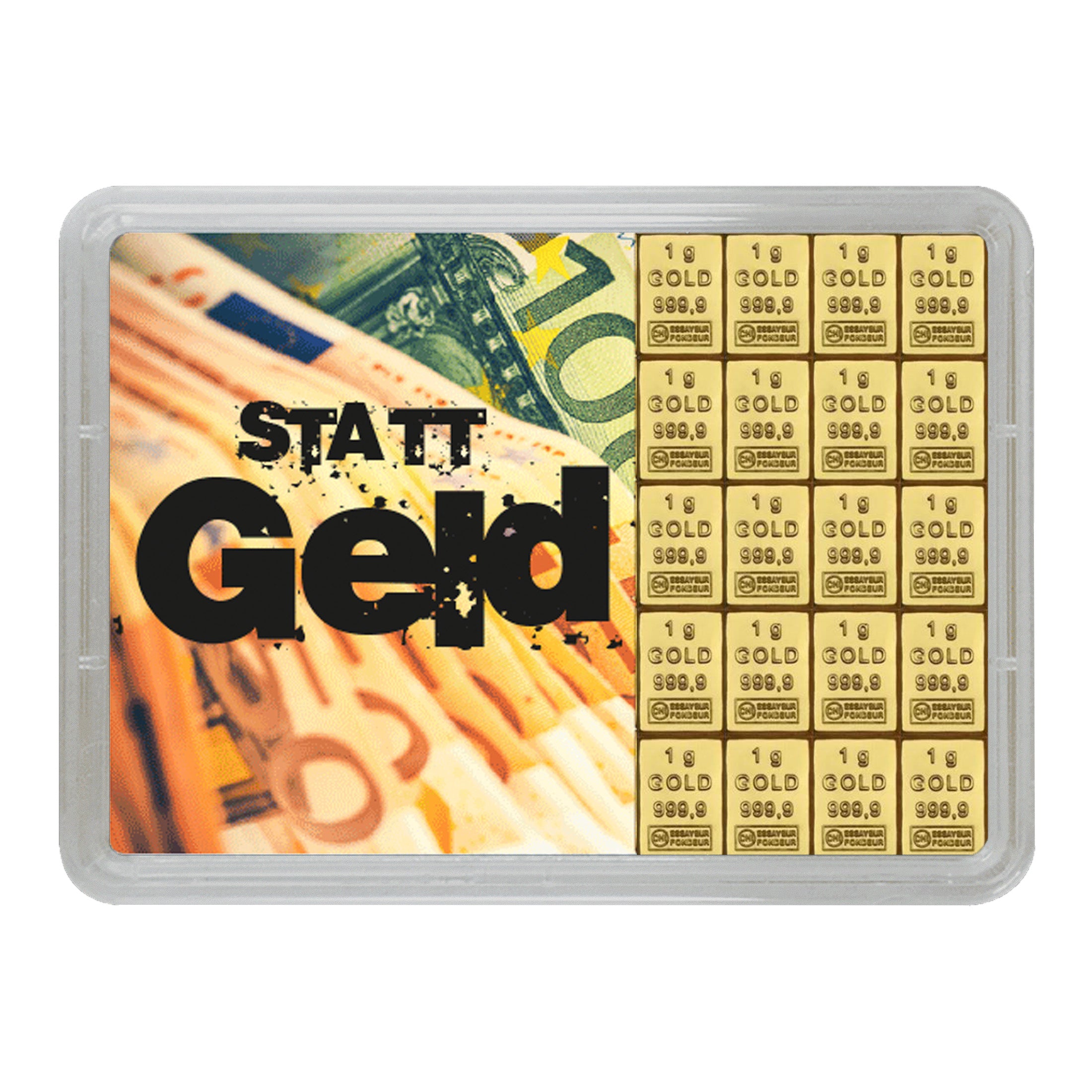 20g Goldbarren - Gold statt Geld verschenken
