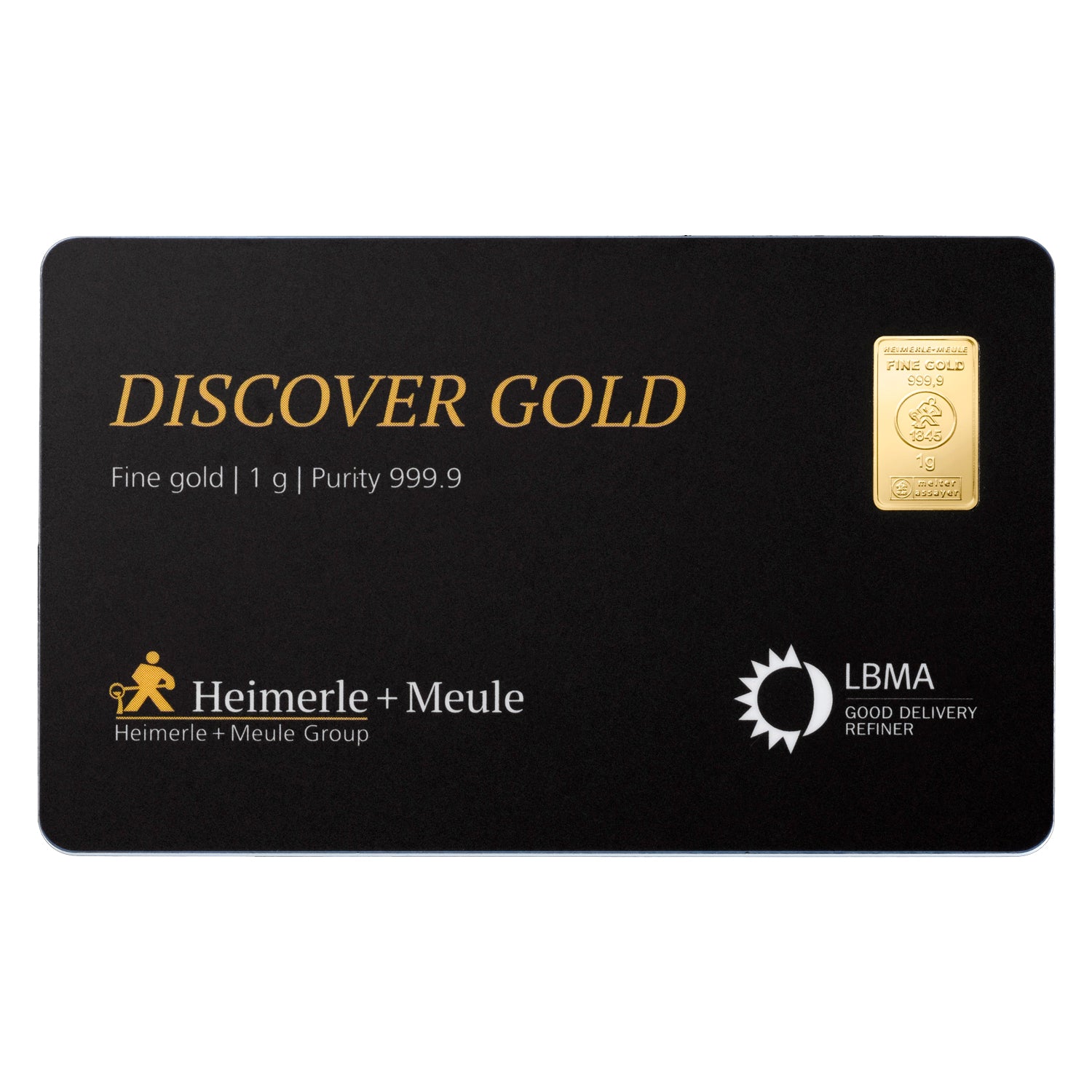 Goldbarren 1 Gramm Discover Gold Heimerle + Meule