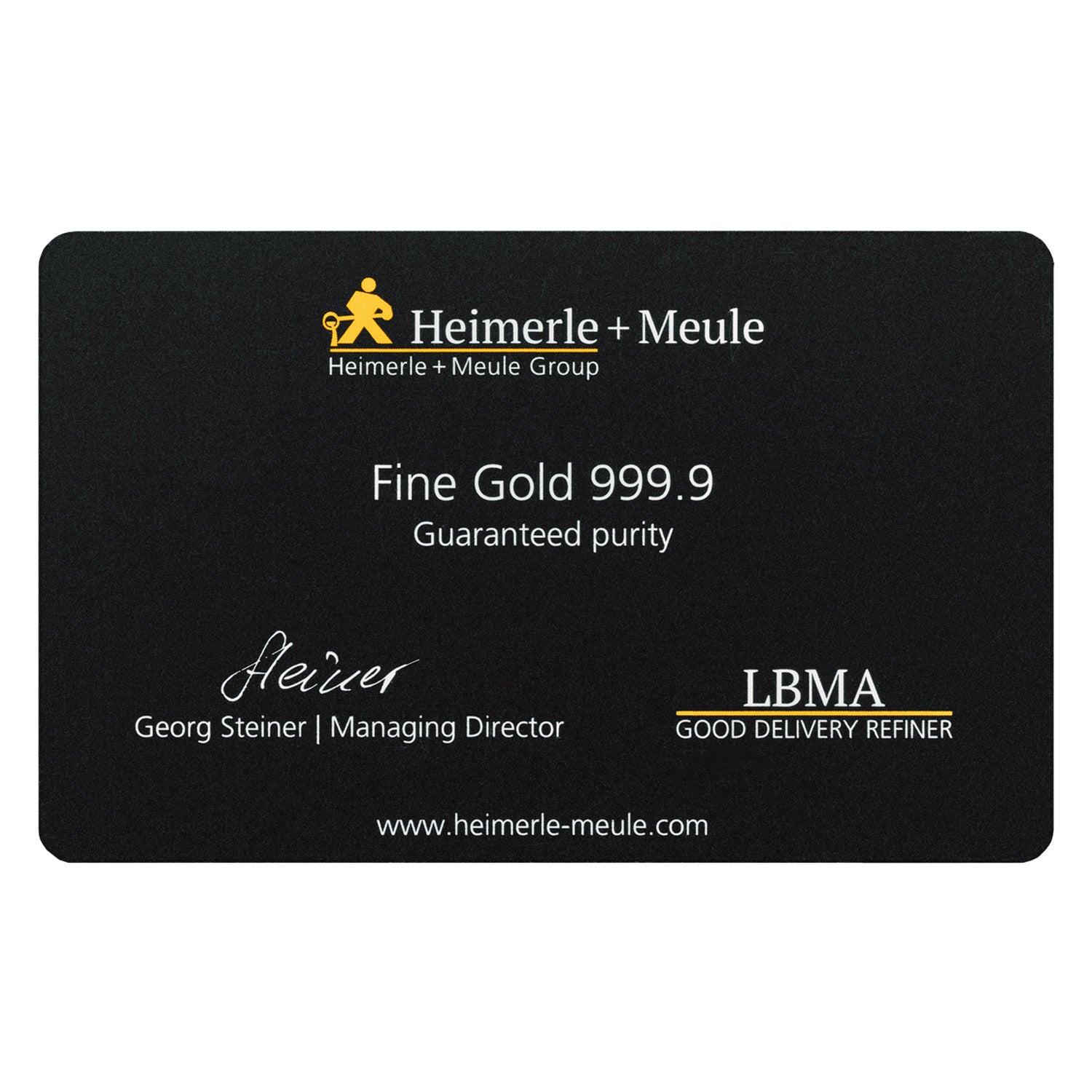 Goldbarren Heimerle + Meule verschenken