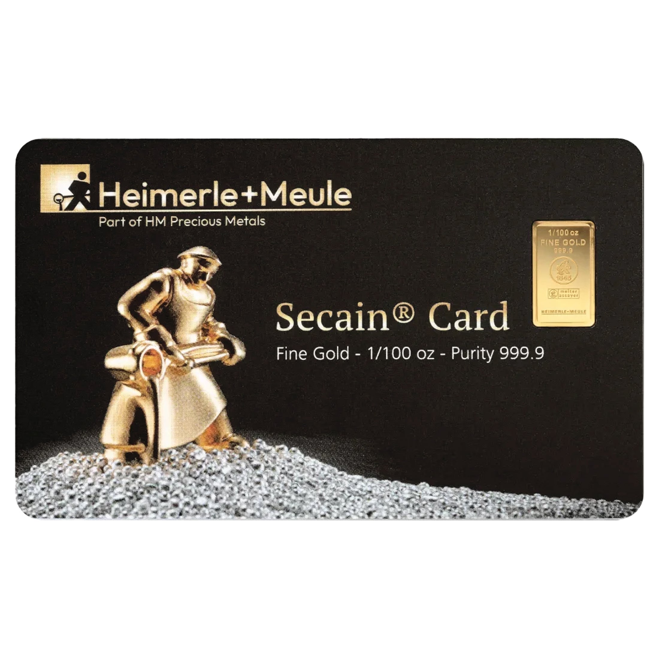 Heimerle + Meule SecainCard Goldbarren 1/100oz 0,31g