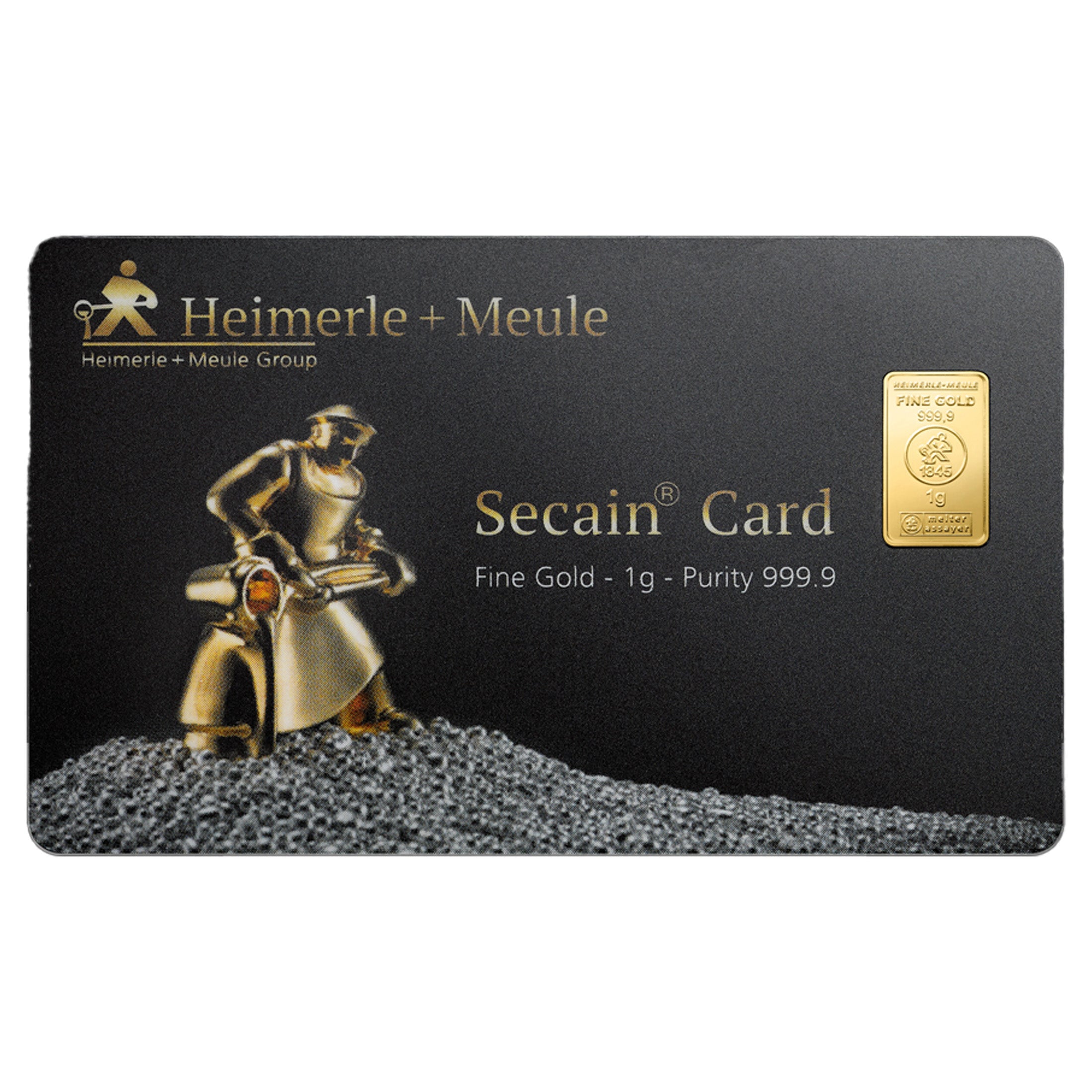 Goldbarren Secain Card 1g Motivkarte