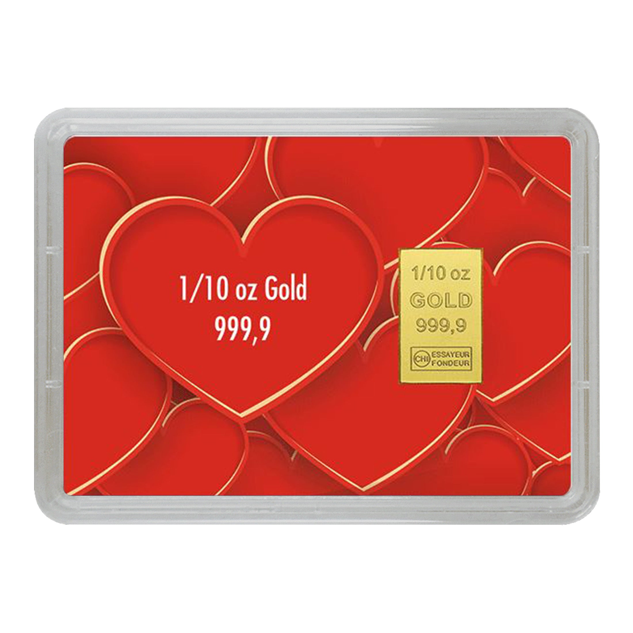 Goldbarren mit Flip-Motivbox "Alles Liebe"