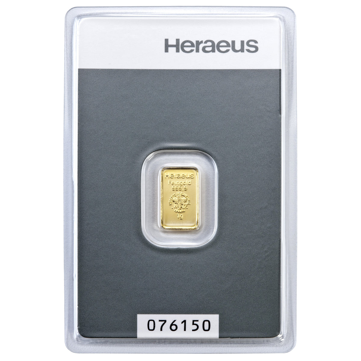 ++Test++ Heraeus 1g Goldbarren