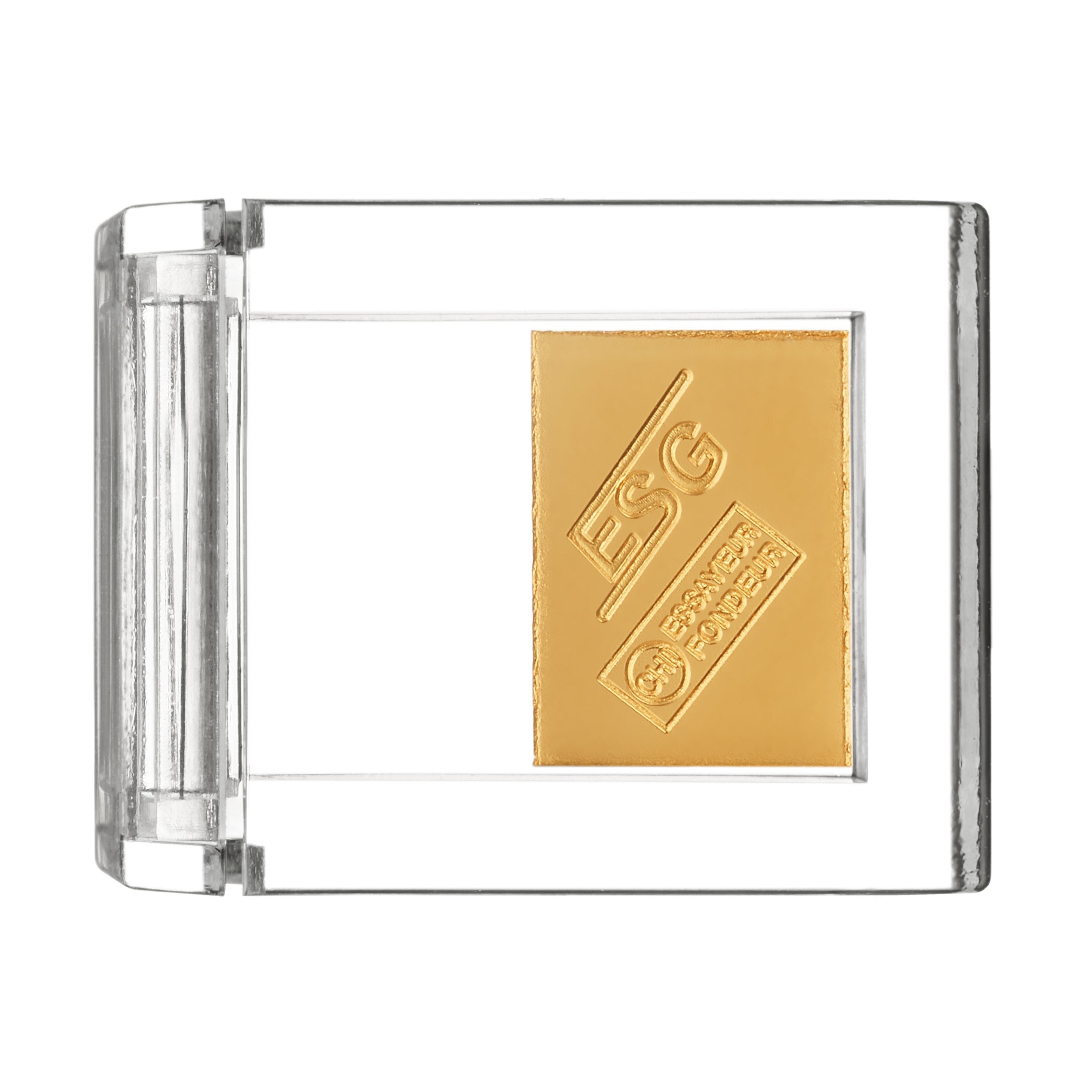 0,5g Goldbarren in hochwertiger Acrylglaskapsel