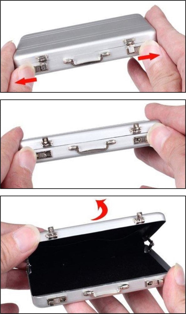 Goldkoffer als Geschenk - 1g Goldbarren in Aluminiumkoffer