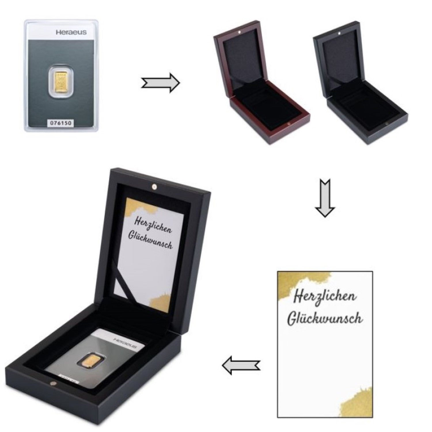 Goldbarren Geschenkset
