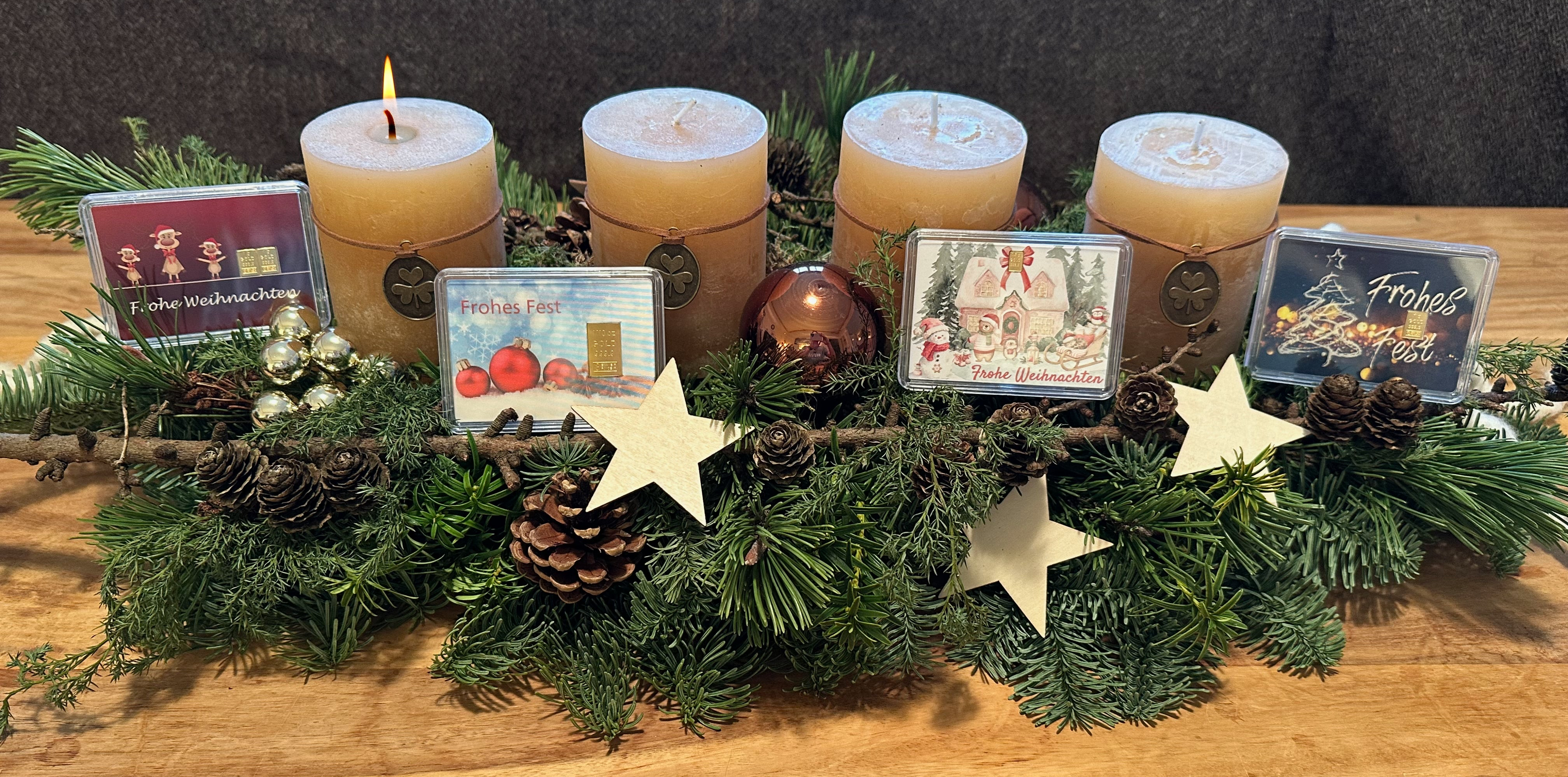 Gold zum Advent verschenken