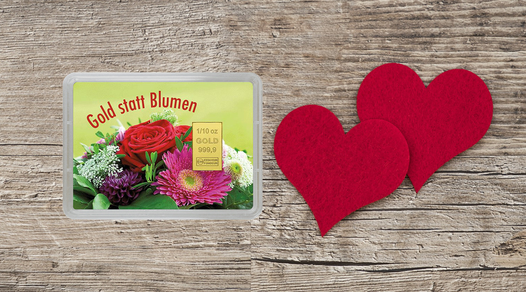 Geschenkbarren zum Muttertag Gold statt Blumen