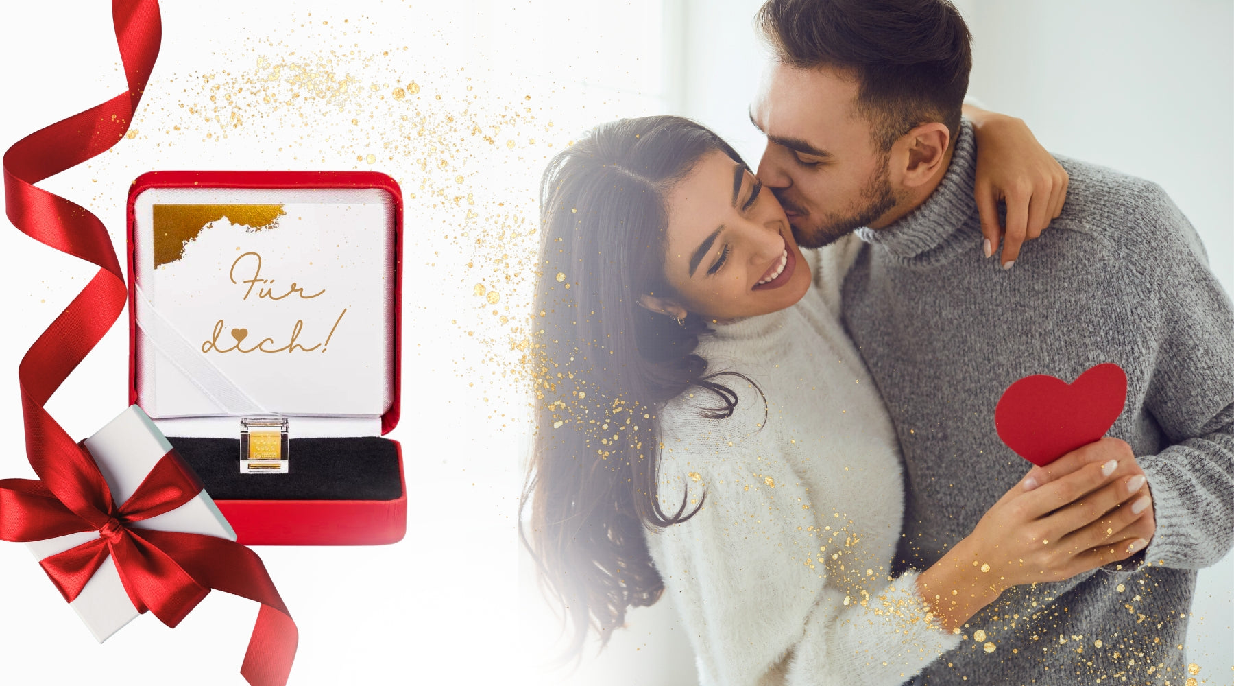 Gold zum Valentinstag verschenken