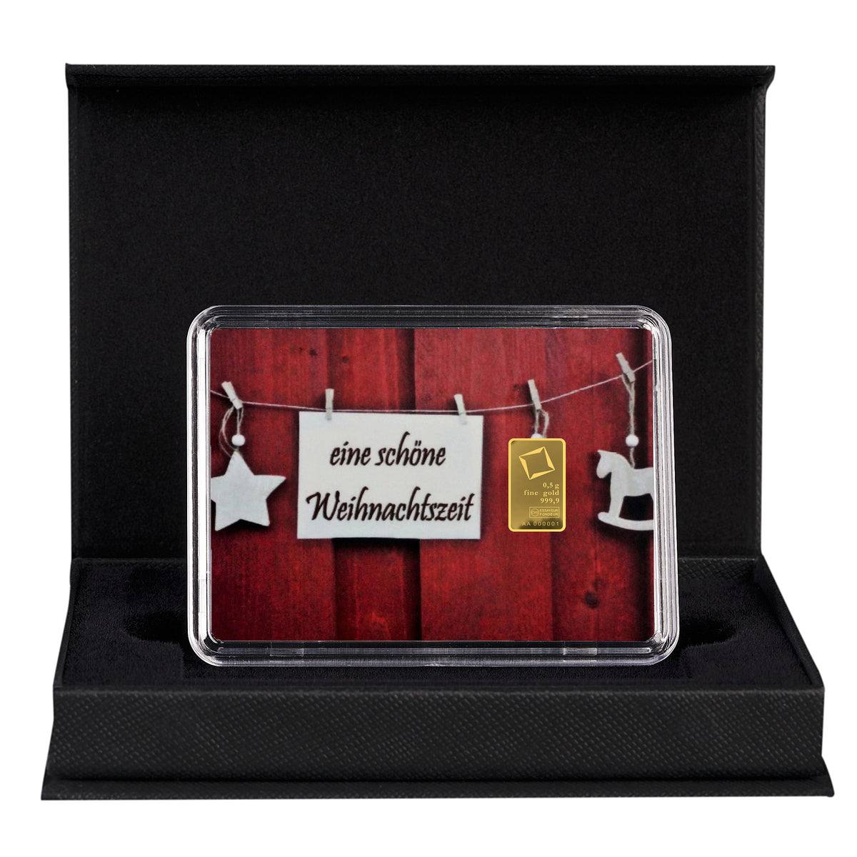 Goldbarren 0,5 Gramm Schöne Weihnachtszeit