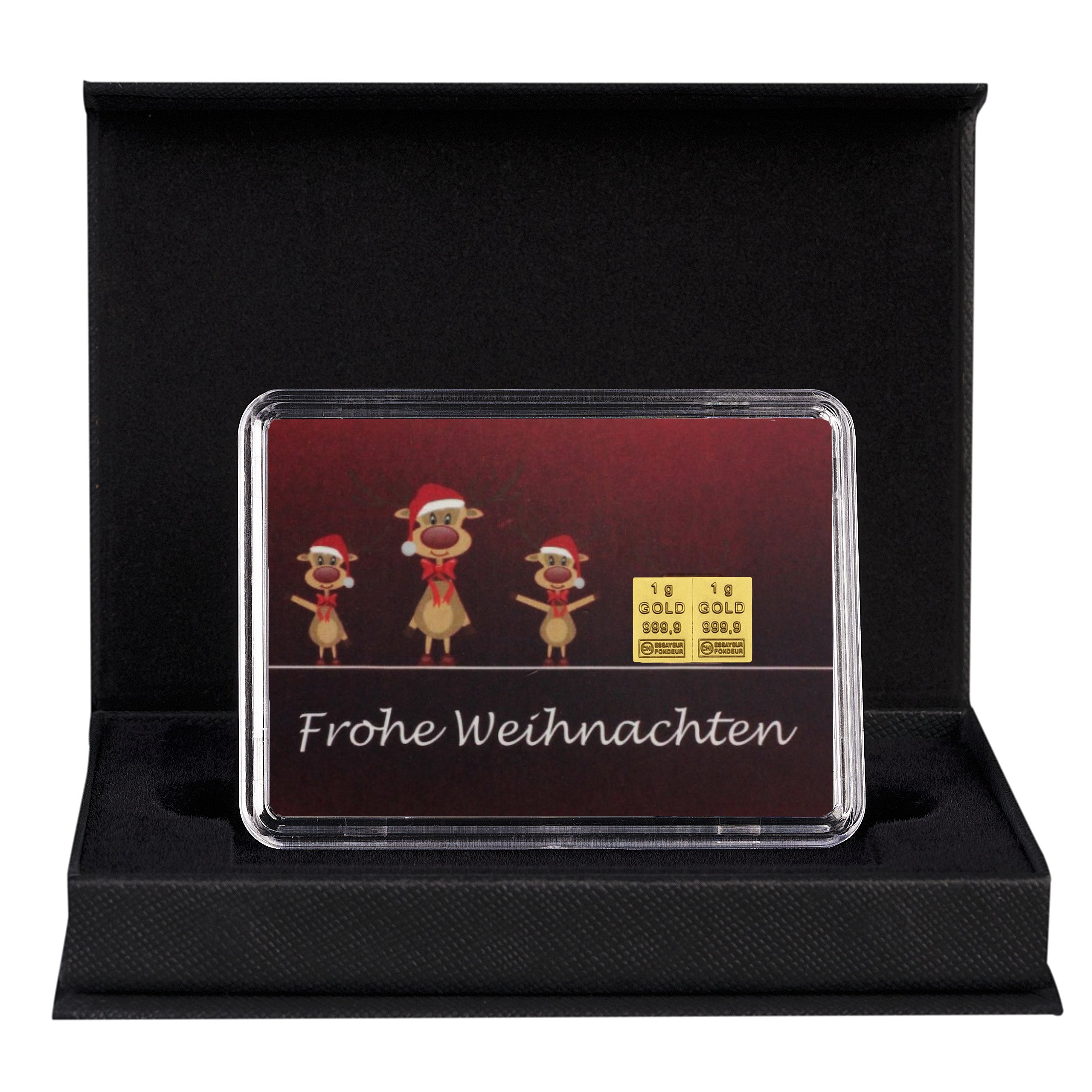 Goldgeschenk zu Weihnachten 2 Gramm Gold