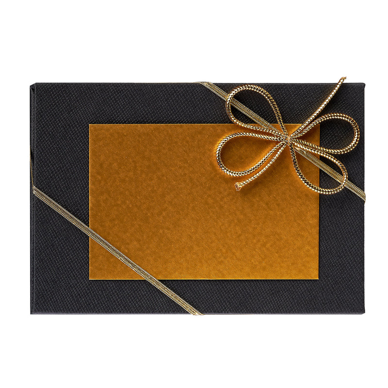 Goldbarren mit Flip-Motivbox "Segenswünsche zur Taufe" in schwarzer Geschenkbox