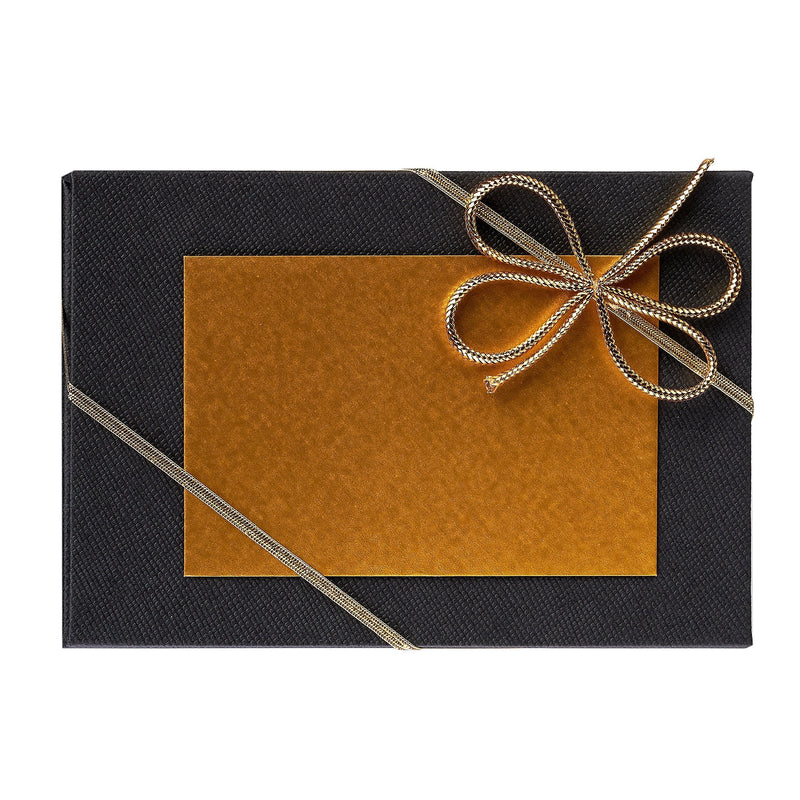 Goldbarren mit Flip-Motivbox "Rentiere" Weihnachten in schwarzer Geschenkbox