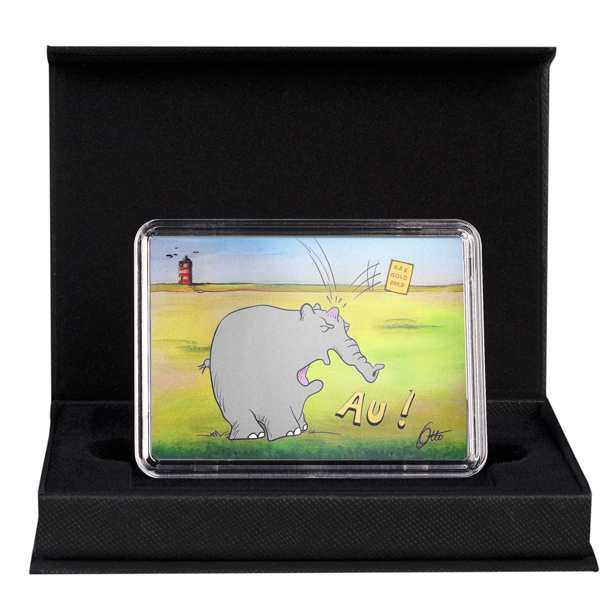 Goldbarren 0,5 Gramm Otto Waalkes Ottifant Au