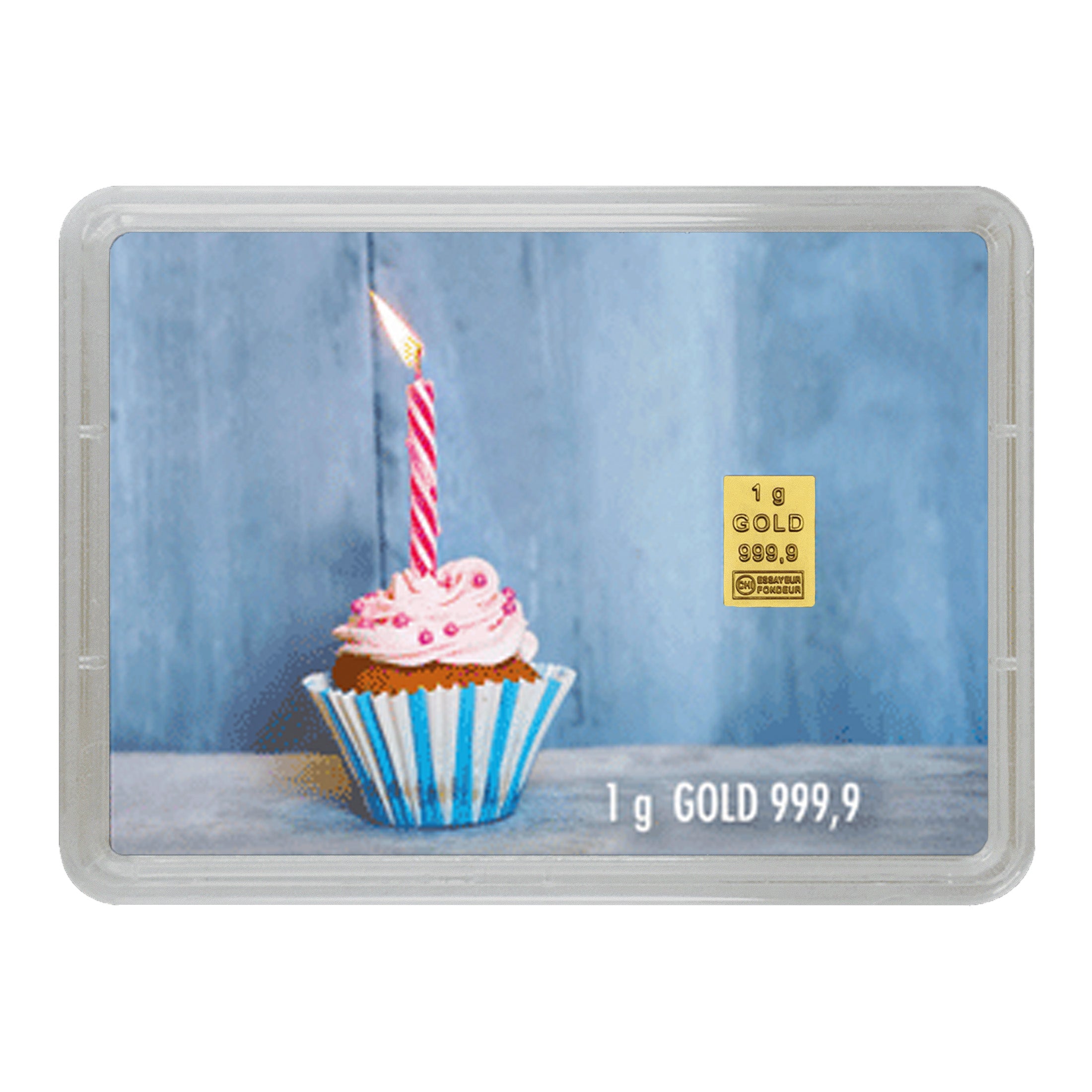 Goldbarren zum Geburtstag verschenken - Ruffin und Kerze