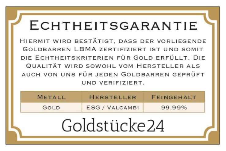 Goldkoffer als Geschenk - 1g Goldbarren in Aluminiumkoffer