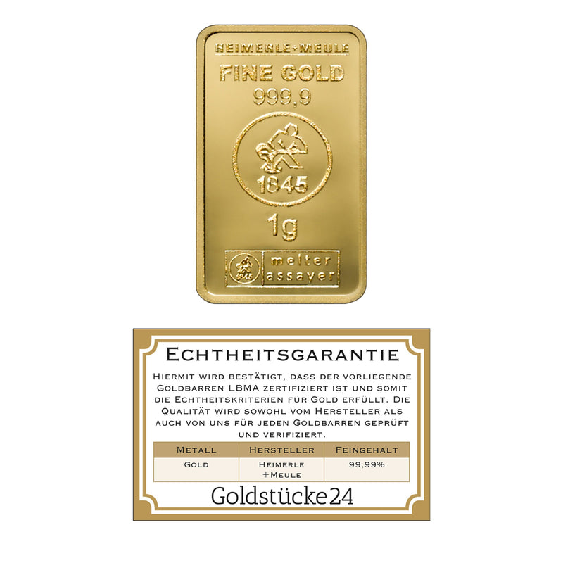 Goldbarren 1g auf hochwertiger Motivkarte "Zur Konfirmation"